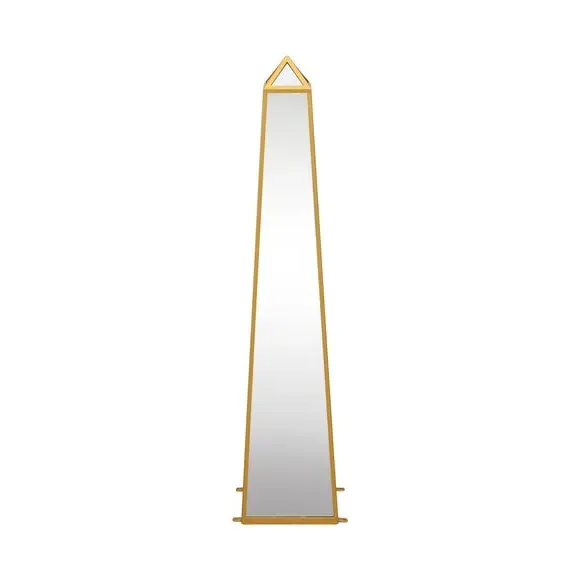 Obelisk Mirrored Ornament Indoor Outdoor - Gold