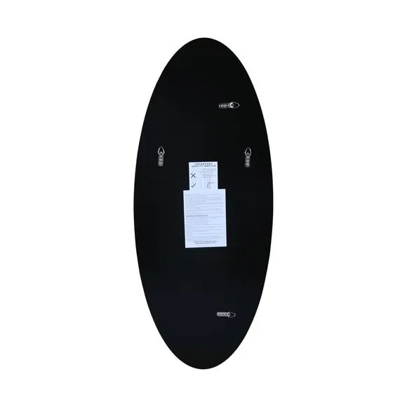 Oval Frameless Wall Mirror - Black