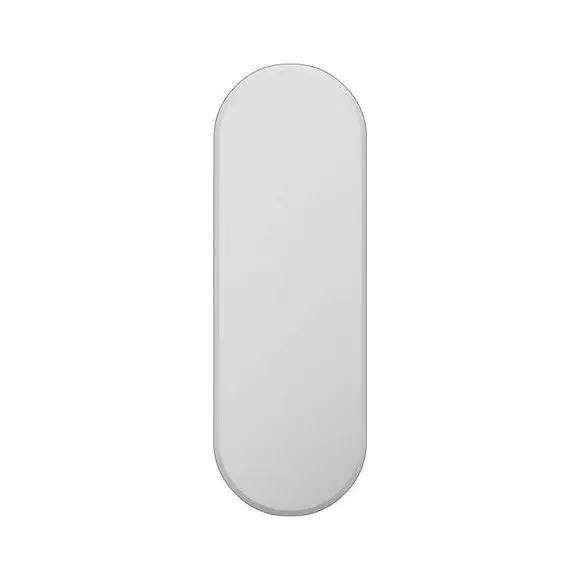 Oval Full Length Wall Mirror - Clear, Frameless