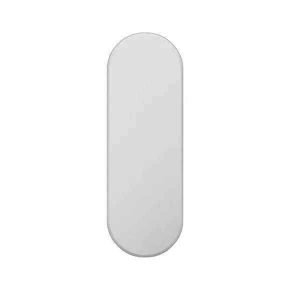 Oval Full Length Wall Mirror - Clear, Frameless