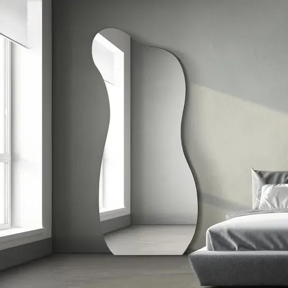 Pebble Full Length Leaner Mirror - Clear image
