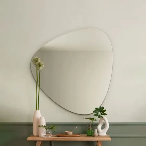 Pebble Wall Mirror Frameless - Black image