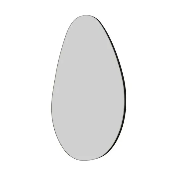 Pebble Wall Mirror Frameless - Clear, Glass