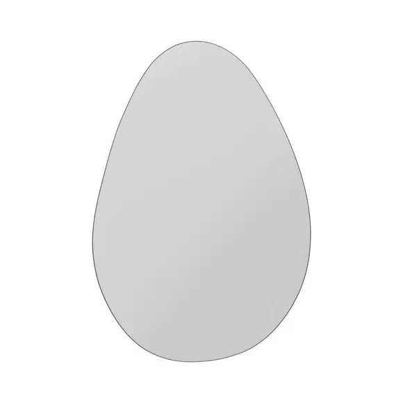 Pebble Wall Mirror Frameless - Clear, Glass