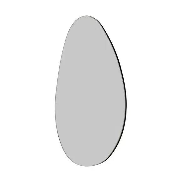 Pebble Wall Mirror Frameless - Clear, Glass