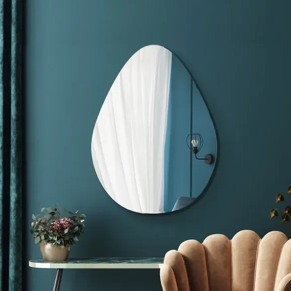 Pebble Wall Mirror Frameless - Clear, Glass image