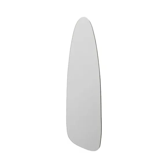Pond Shape Wall Mirror Frameless - Black