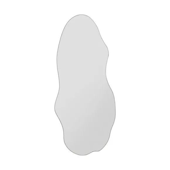 Pond Shape Wall Mirror Frameless - Clear Glass