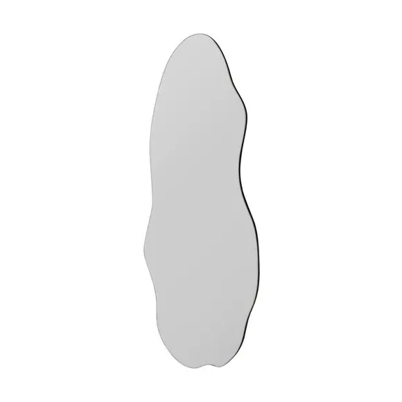 Pond Shape Wall Mirror Frameless - Clear Glass