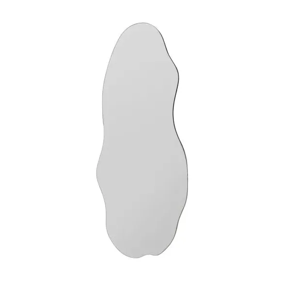 Pond Shape Wall Mirror Frameless - Clear Glass