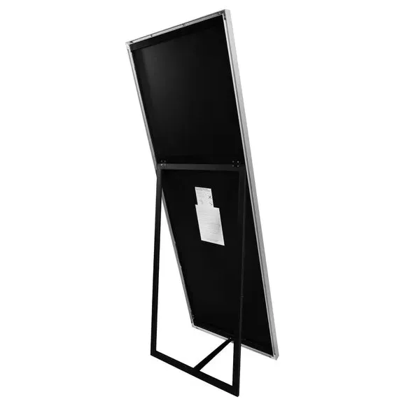 Rectangle Cheval Mirror Freestanding - Silver