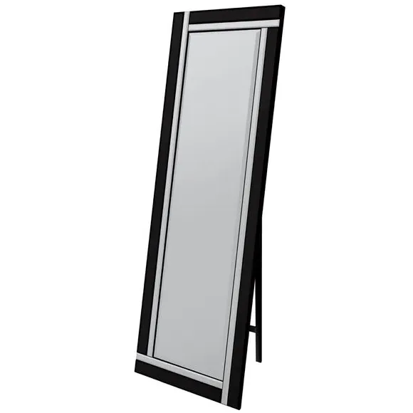 Rectangle Full Length Cheval Mirror - Black
