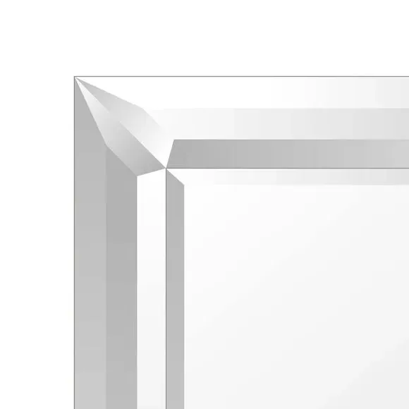 Rectangle Full Length Leaner Mirror - Silver