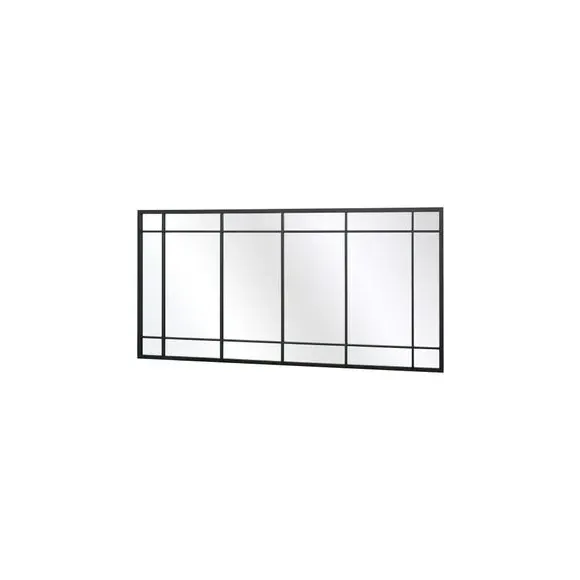 Rectangle Full Length Wall Mirror - Black, Metal