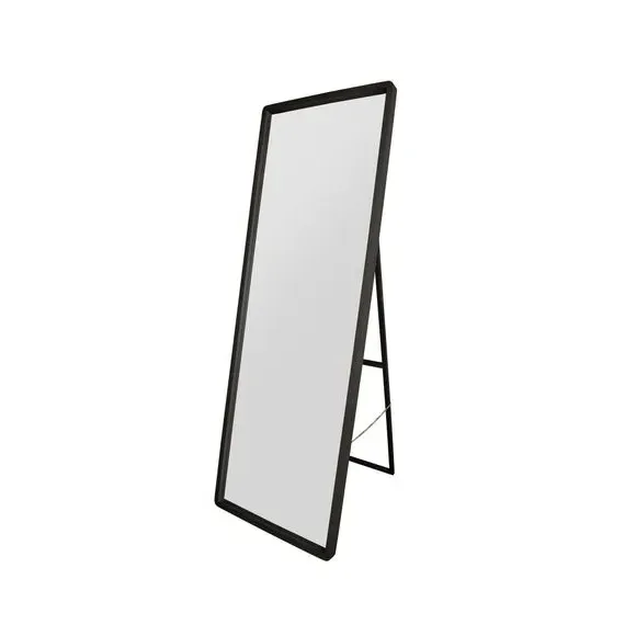 Rectangle Full Length Wall Mirror - Black, Oak