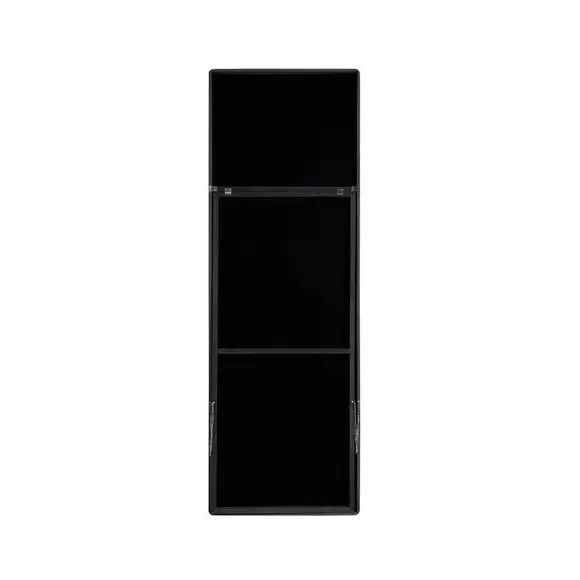 Rectangle Full Length Wall Mirror - Black, Oak