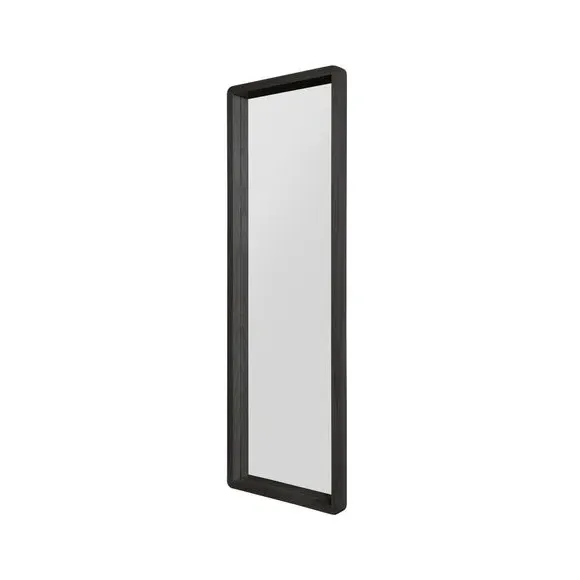Rectangle Full Length Wall Mirror - Black, Oak