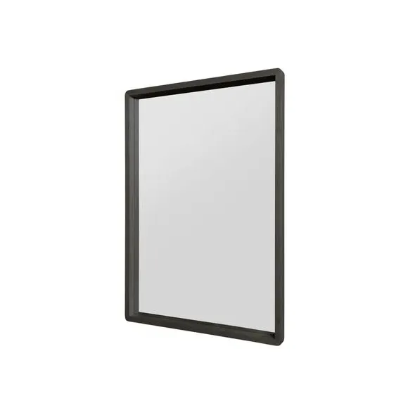 Rectangle Full Length Wall Mirror - Black, Oak