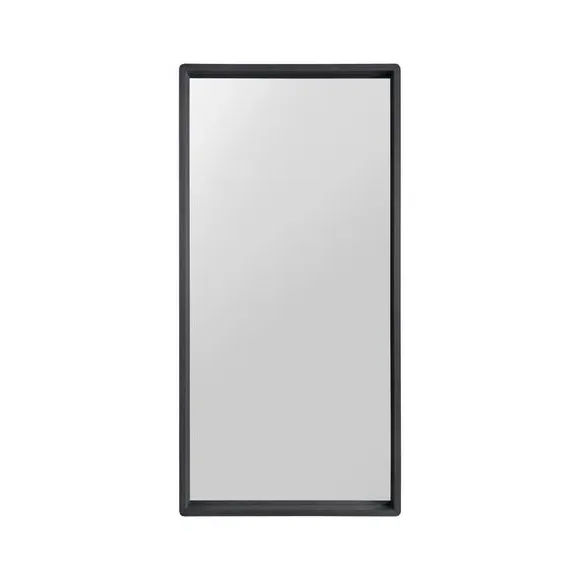 Rectangle Full Length Wall Mirror - Black, Oak