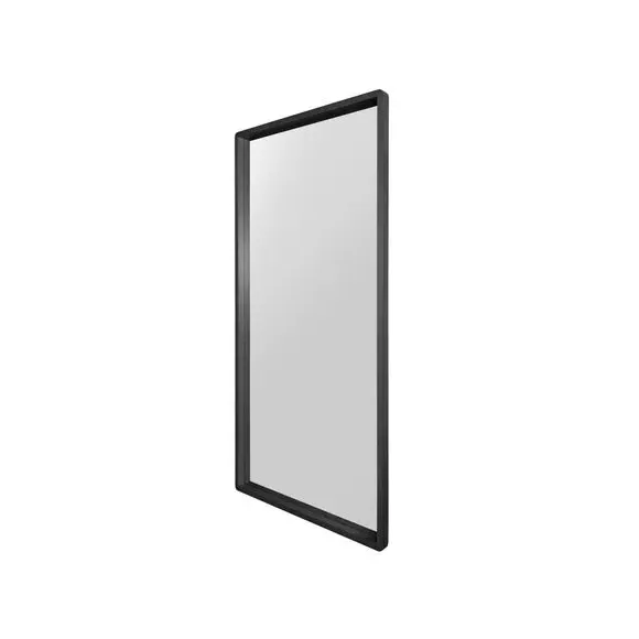Rectangle Full Length Wall Mirror - Black, Oak