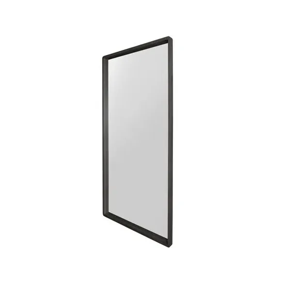 Rectangle Full Length Wall Mirror - Black, Oak