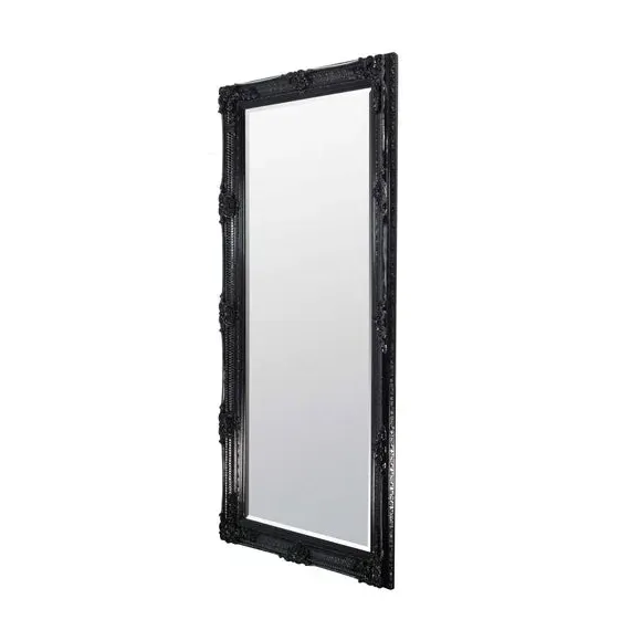 Rectangle Full Length Wall Mirror - Black