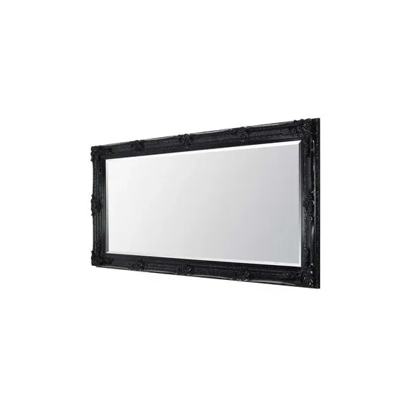 Rectangle Full Length Wall Mirror - Black