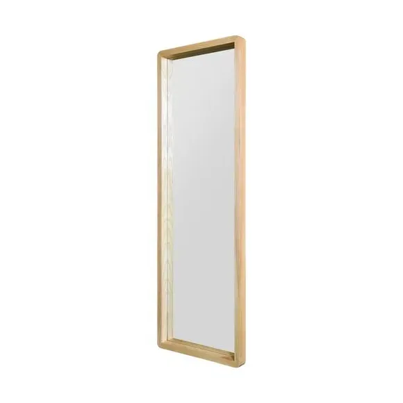 Rectangle Full Length Wall Mirror - Brown, Oak