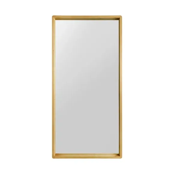 Rectangle Full Length Wall Mirror - Brown, Oak