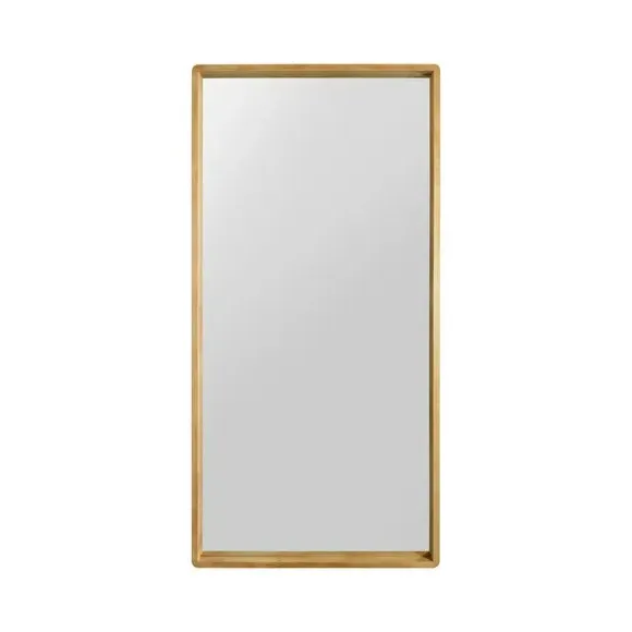 Rectangle Full Length Wall Mirror - Brown, Oak