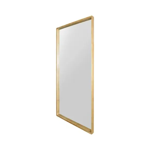 Rectangle Full Length Wall Mirror - Brown, Oak