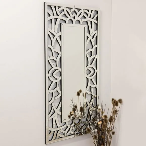 Rectangle Full Length Wall Mirror - Clear Glass image