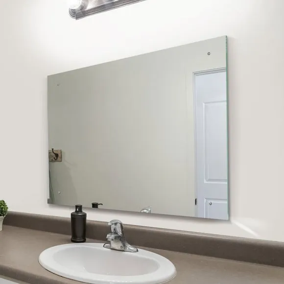 Rectangle Full Length Wall Mirror - Clear Glass image