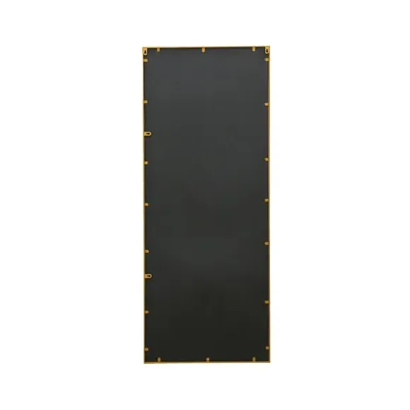 Rectangle Full Length Wall Mirror - Gold, Metal
