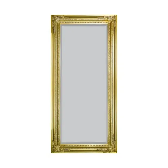 Rectangle Full Length Wall Mirror - Gold