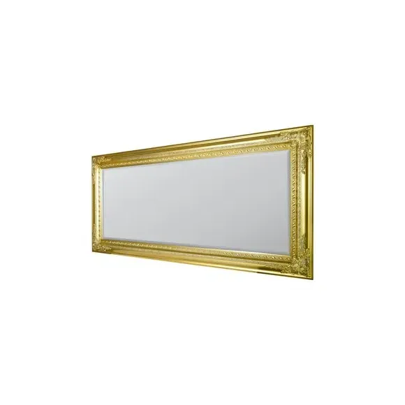 Rectangle Full Length Wall Mirror - Gold
