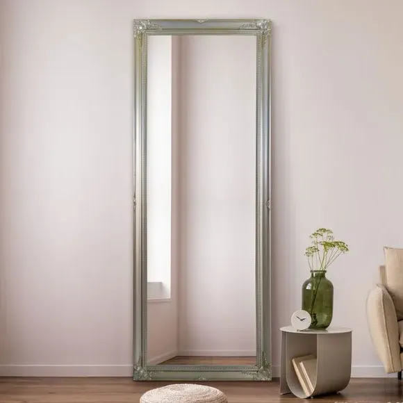 Rectangle Full Length Wall Mirror - Silver
