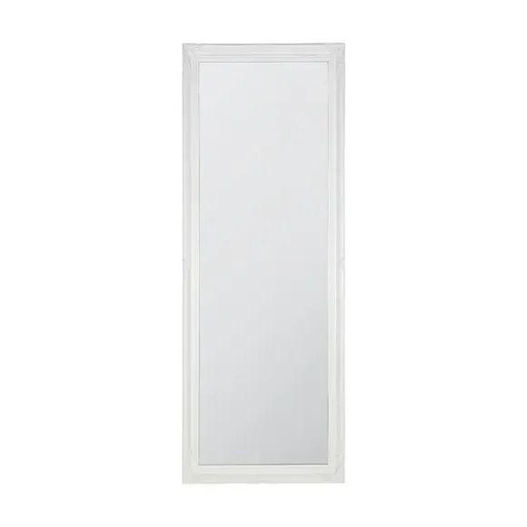 Rectangle Full Length Wall Mirror - White