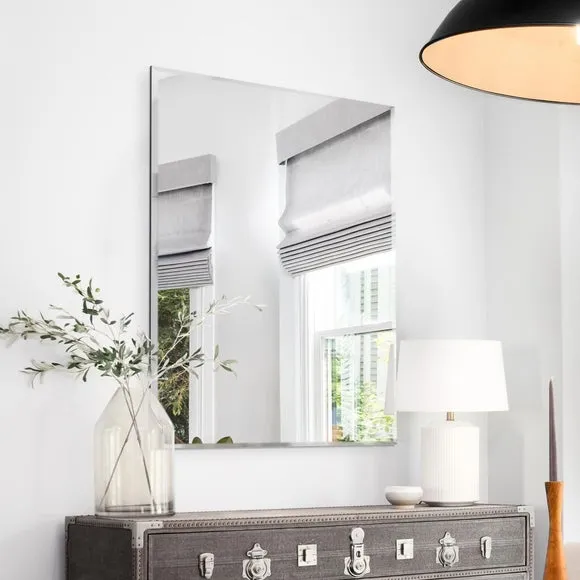 Rectangle Wall Mirror Frameless - Clear, Glass