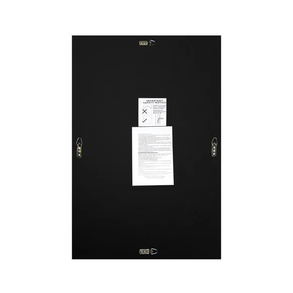 Rectangle Wall Mirror Frameless - Clear, Glass