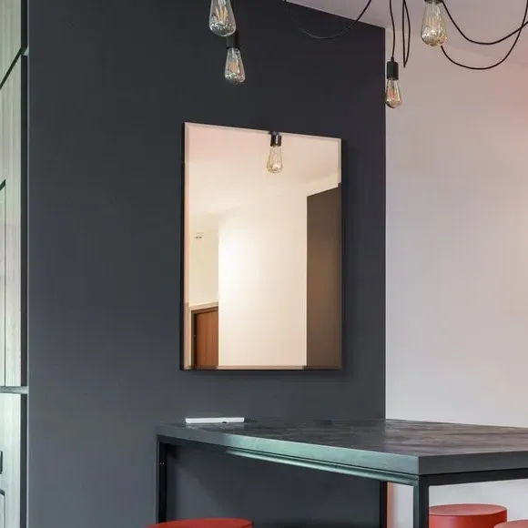 Rectangle Wall Mirror Frameless - Clear, Glass