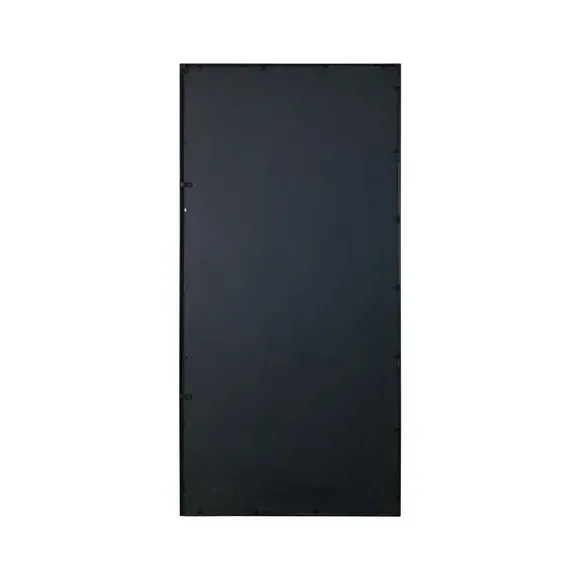 Rectangle Wall Mirror Window Style - Black, Metal