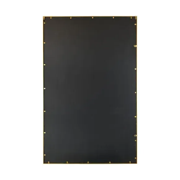 Rectangle Wall Mirror Window Style - Gold, Metal