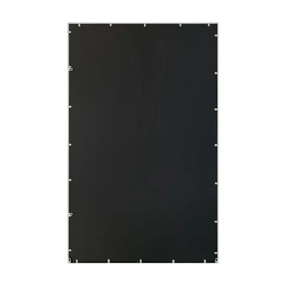 Rectangle Wall Mirror Window Style - White, Metal