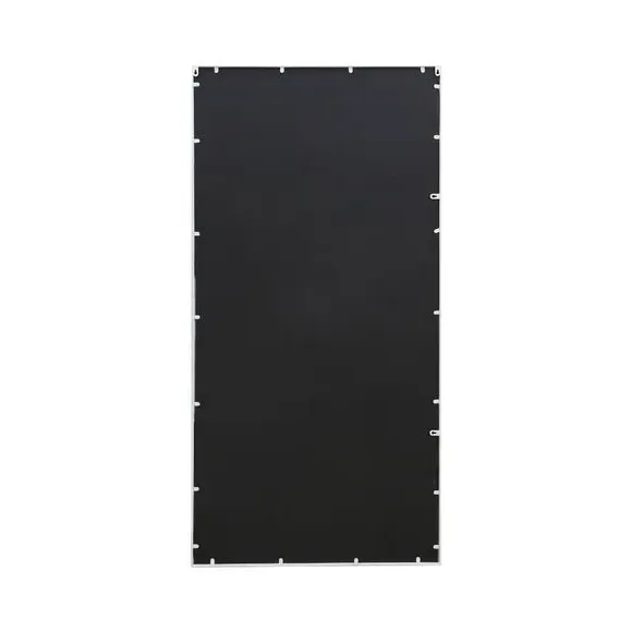 Rectangle Wall Mirror Window Style - White, Metal