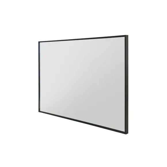 Rectangle Wall Mirror with Aluminium Edge - Black