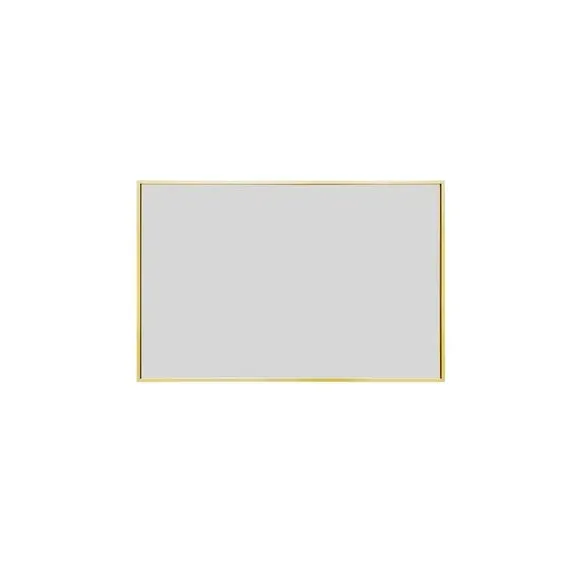 Rectangle Wall Mirror with Aluminium Edge - Gold