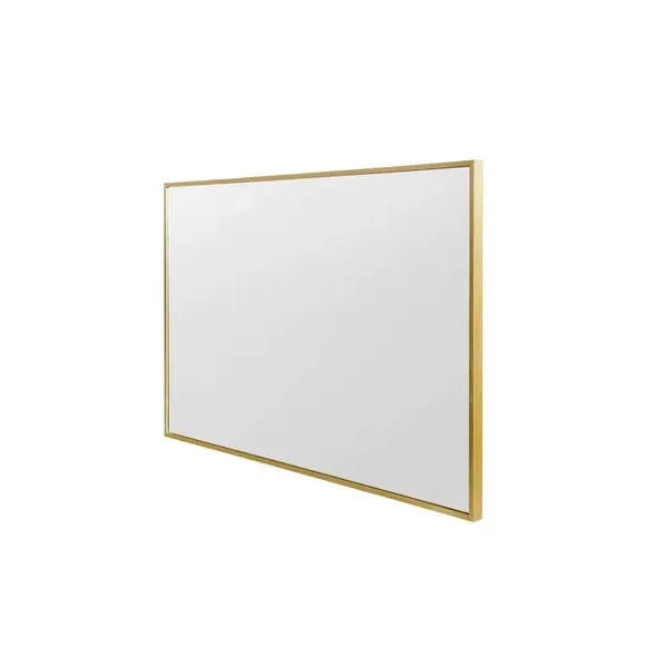 Rectangle Wall Mirror with Aluminium Edge - Gold