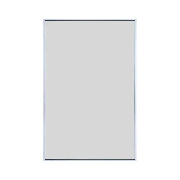 Rectangle Wall Mirror with Aluminium Edge - Silver
