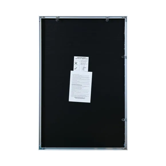 Rectangle Wall Mirror with Aluminium Edge - Silver